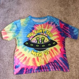 YOU CANT TRIP WITH US CROP TOP SIZE XS